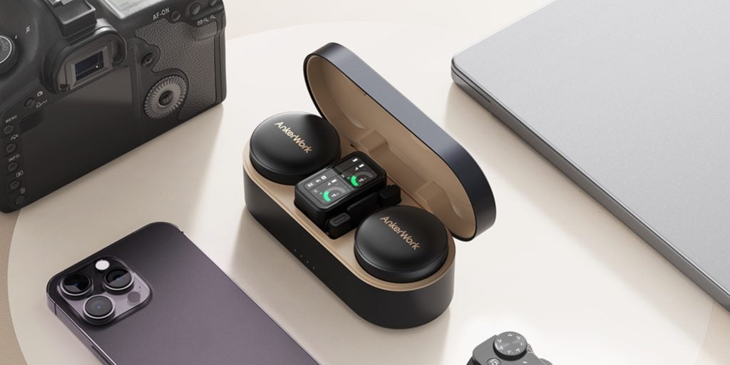 AnkerWork M650 wireless microphones layout